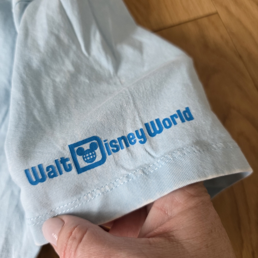 Disney Parks t-shirt featuring the slogan "The Most Magical Place on Earth" Blue - Picture 4 of 6